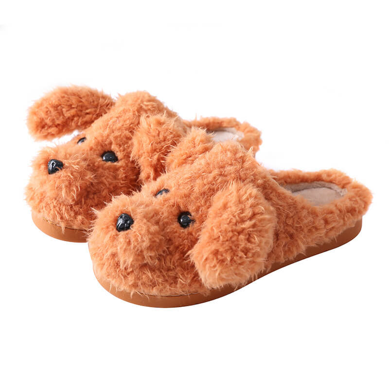 Fluffy Puppy Slippers