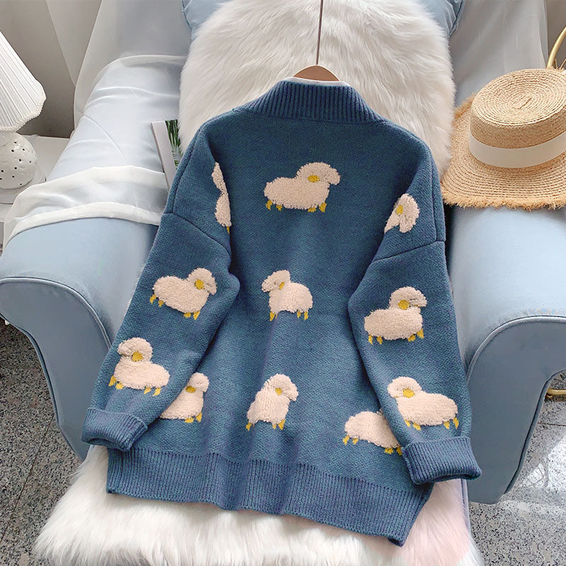 Fluffy 2025 sheep sweater