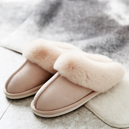 Luxe Suede Fur Slippers