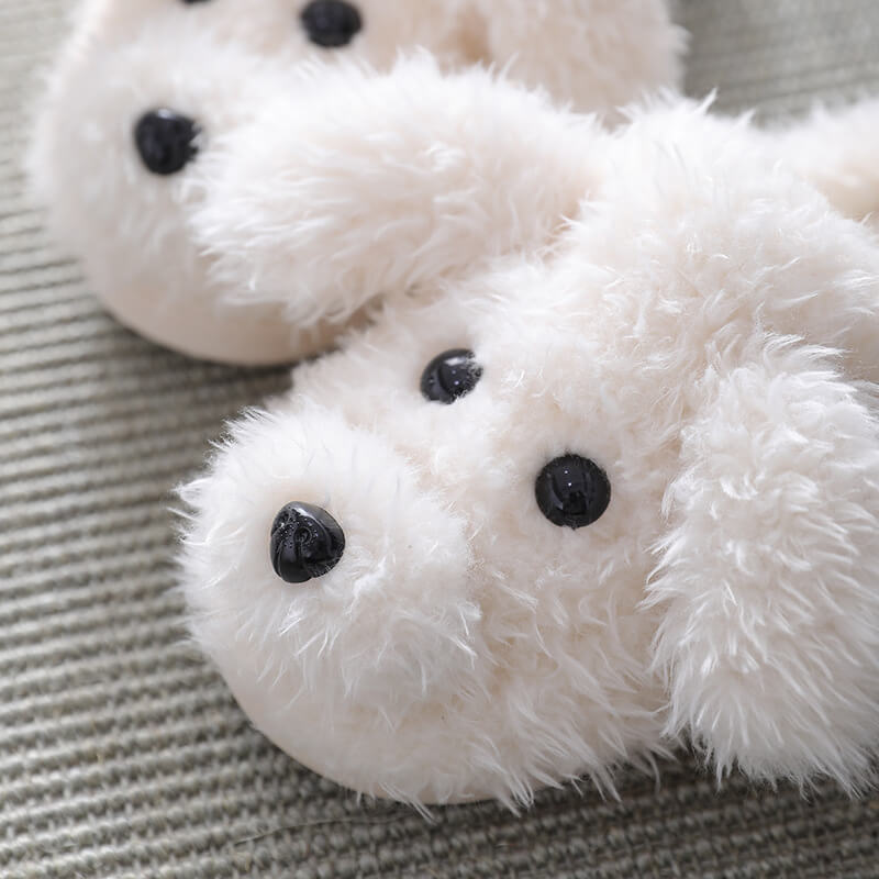 Fluffy Puppy Slippers