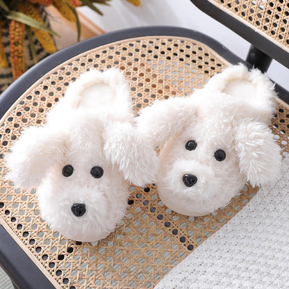 Fluffy Puppy Slippers