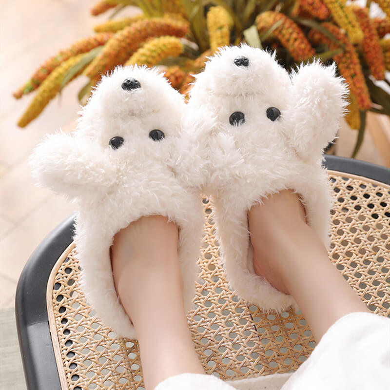 Fluffy Puppy Slippers