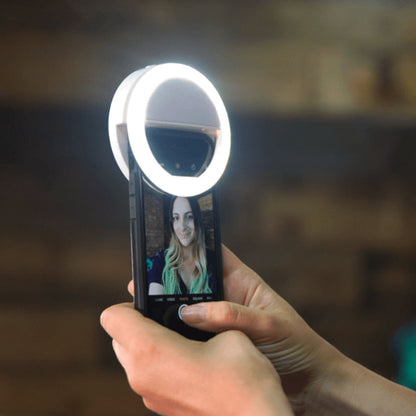 Portable Selfie Slim Beauty LED Ring Light (Rechargeable)